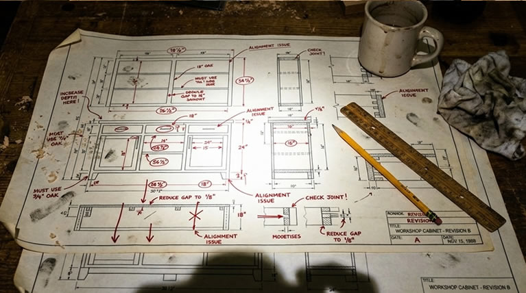 Plans being tested in the workshop
